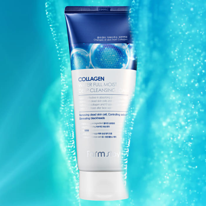 Farmstay Collagen Water Full Moist Deep Cleansing Foam