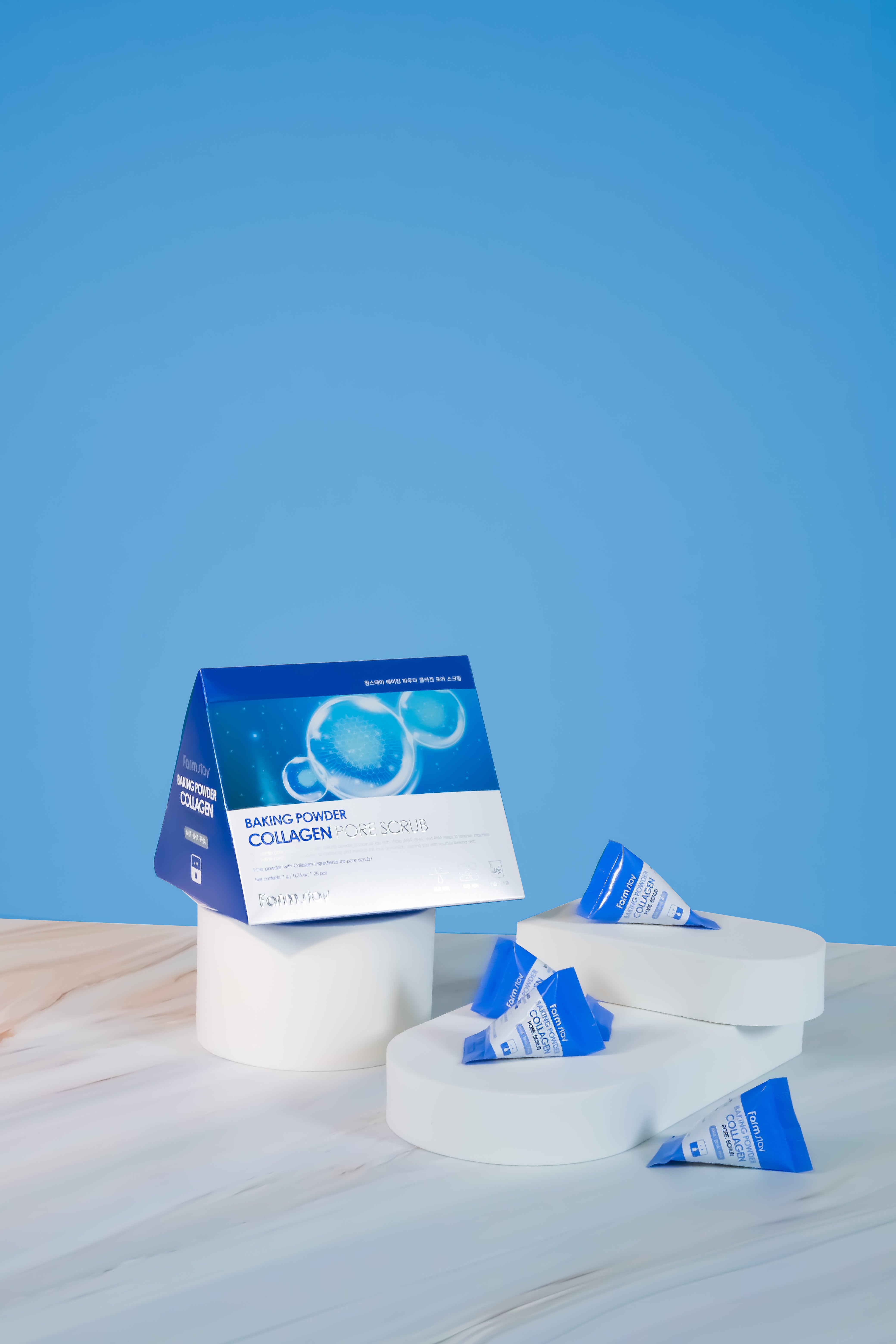 Farmstay Baking Powder Collagen Pore Scrub 25pcs