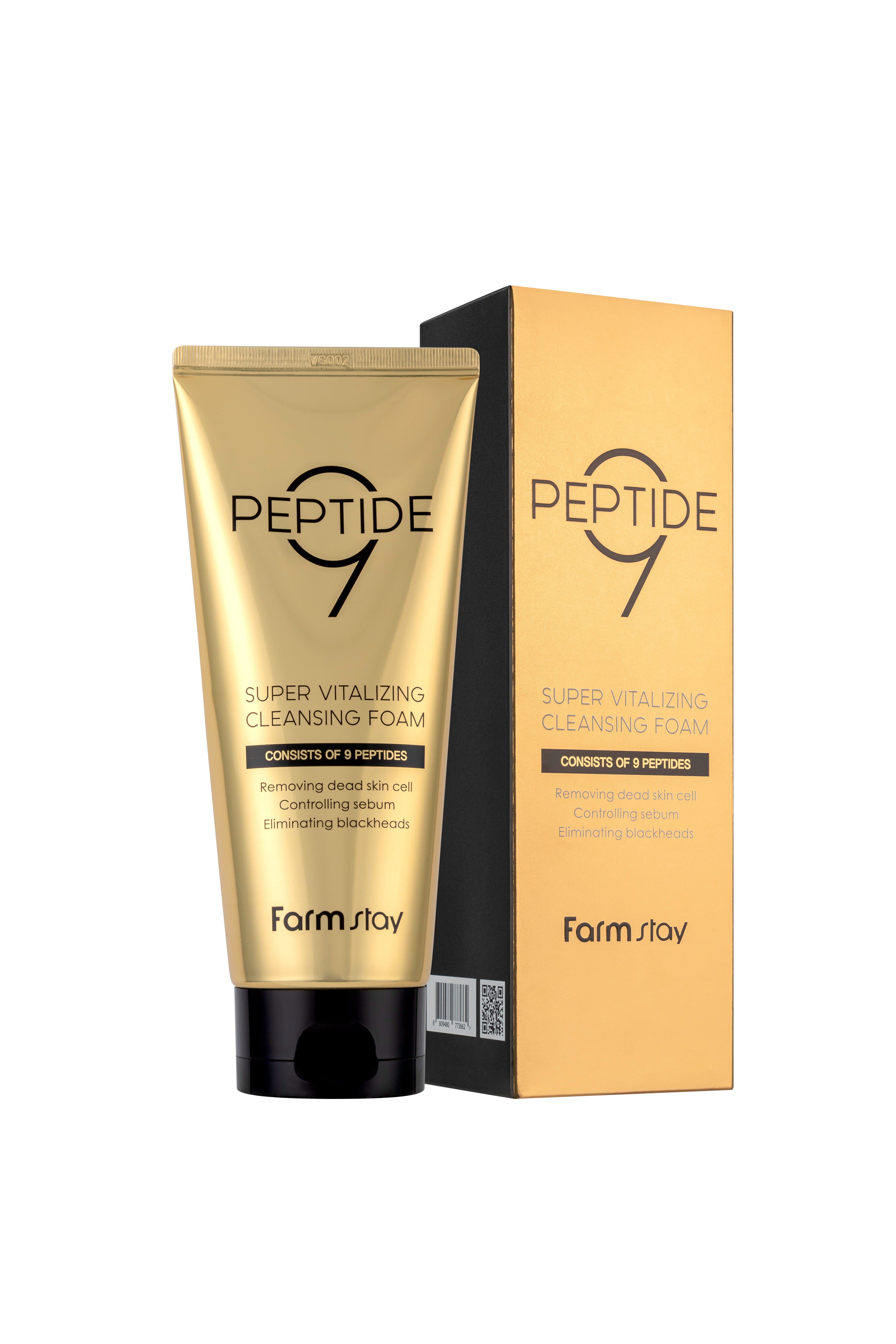 Peptide 9 Super Vitalizing Cleansing Foam - Farmstay