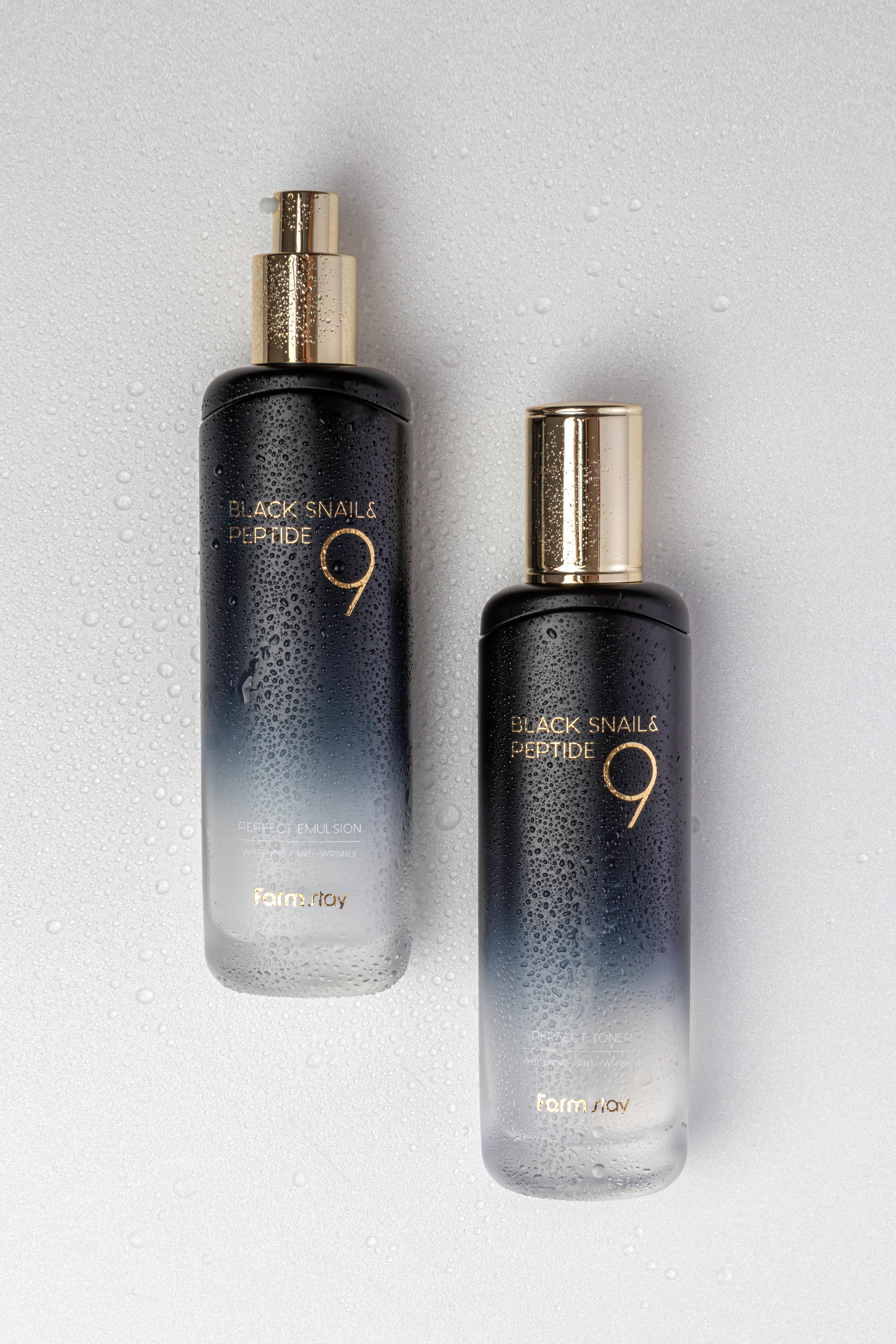 Farmstay Black Snail & Peptide 9 Toner