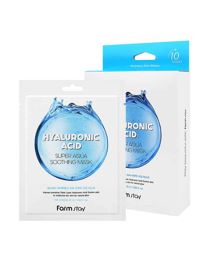 Farmstay Hyaluronic Acid Super Aqua Soothing Mask (pack)