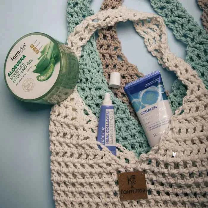 Skincare Beach Tote Bag