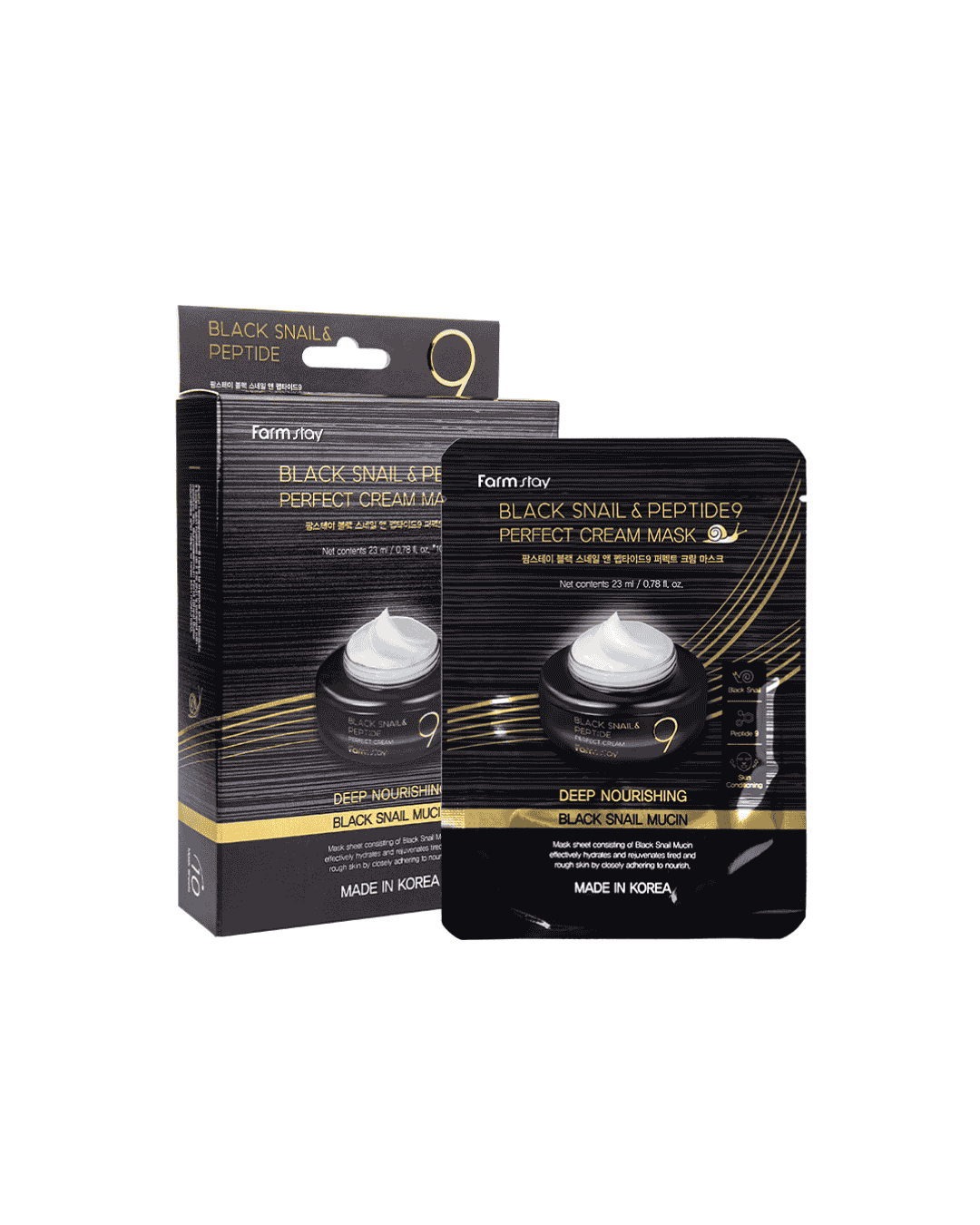 Farmstay Black snail & Peptide Cream Mask