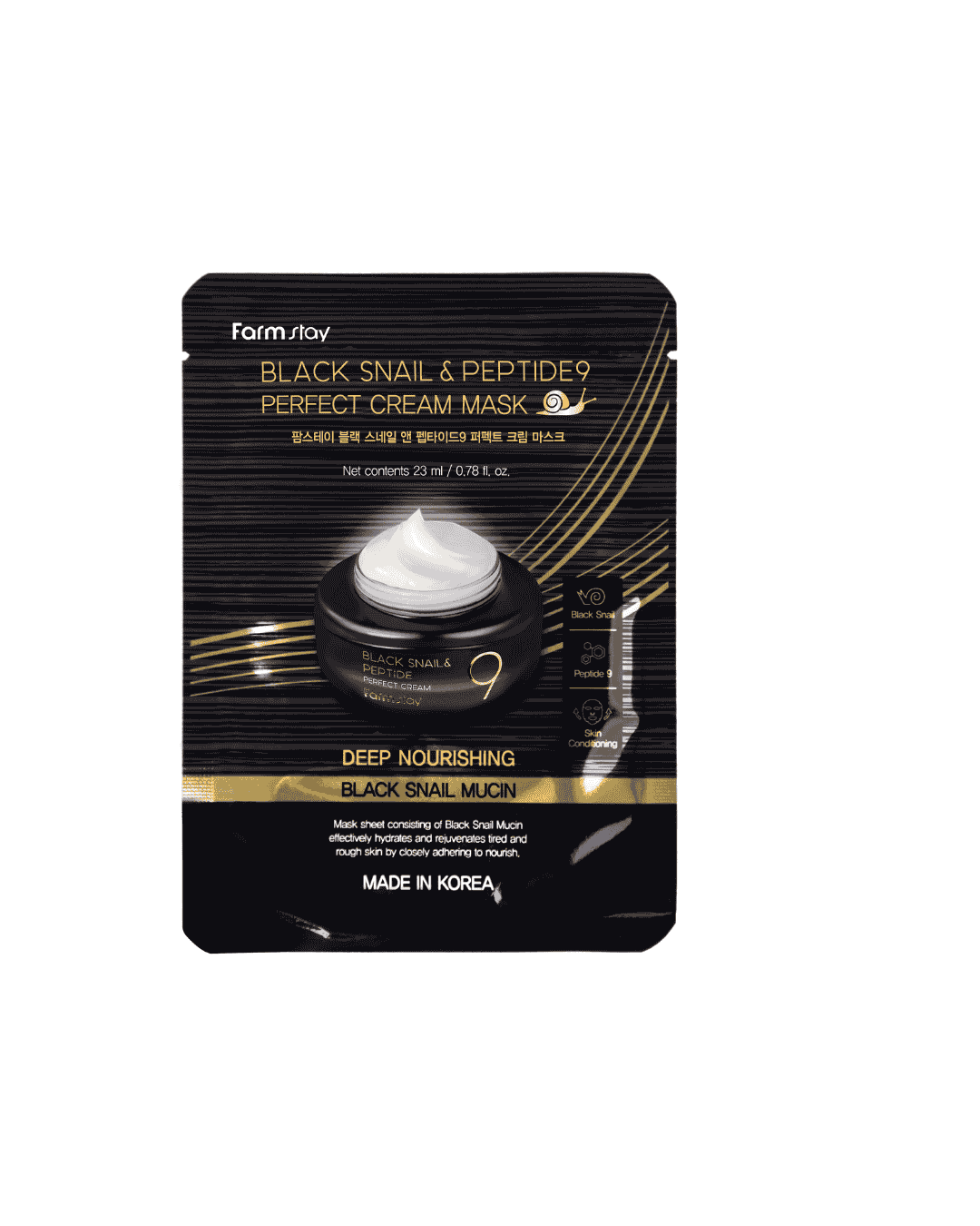 Farmstay Black snail & Peptide Cream Mask