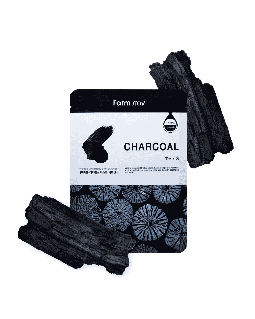 Farmstay Charcoal Mask Sheet Visible Difference