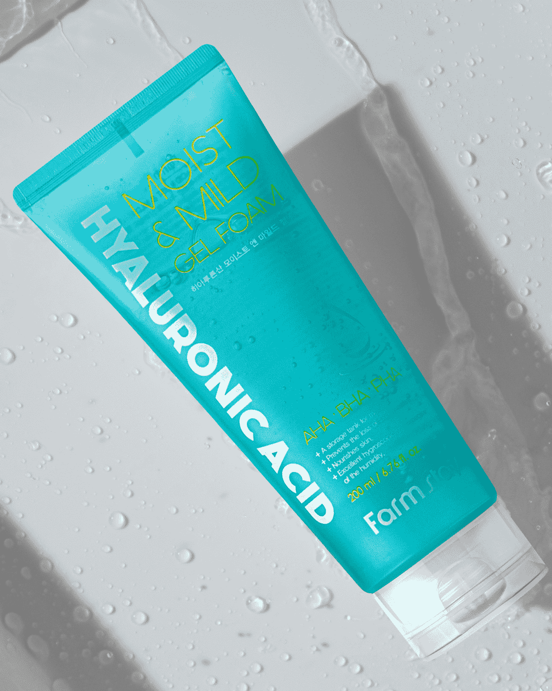 Farmstay Hyaluronic Acid Gel Foam Cleanser Moist and Mild