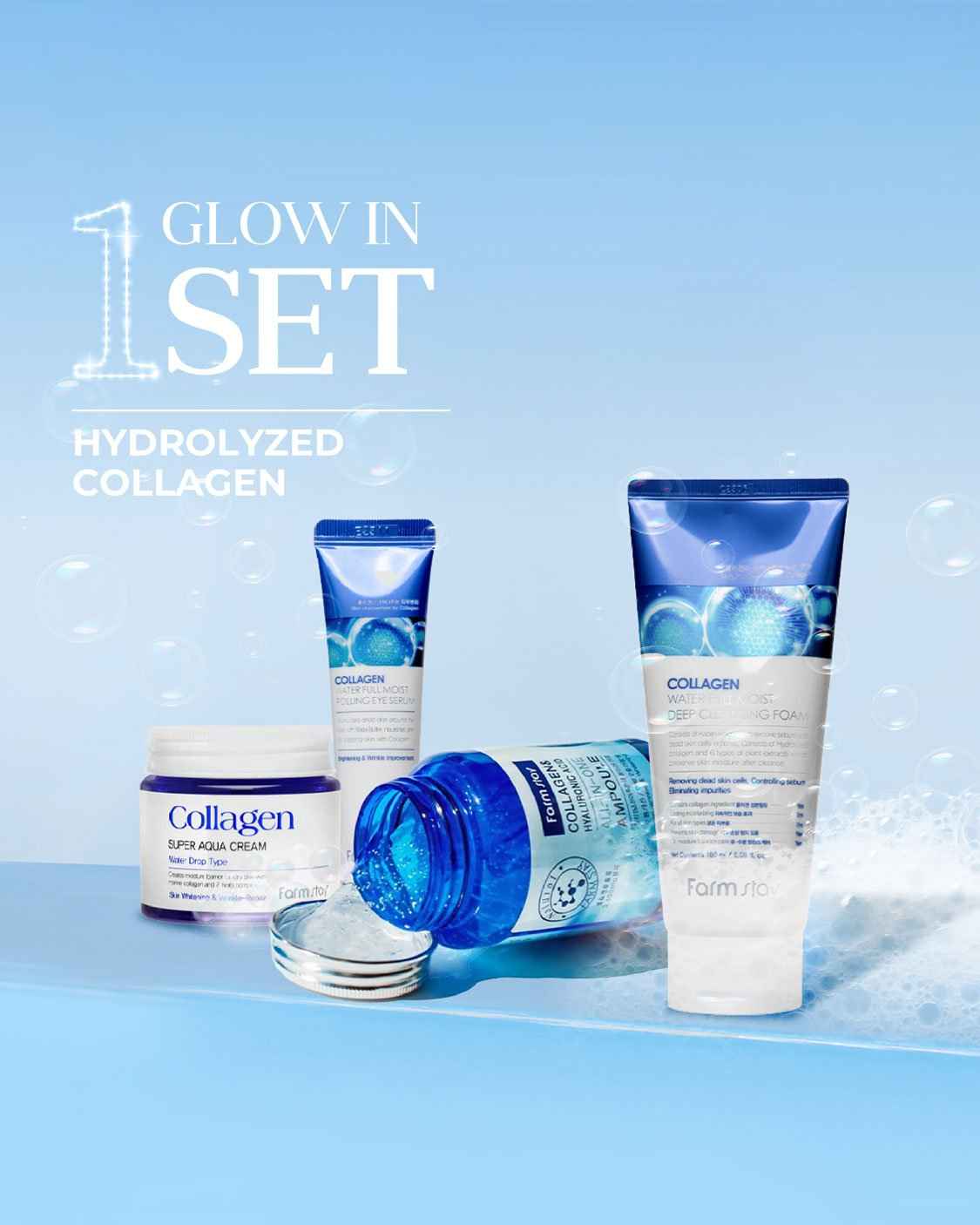 collagen wrinkle removal kit and Whitening